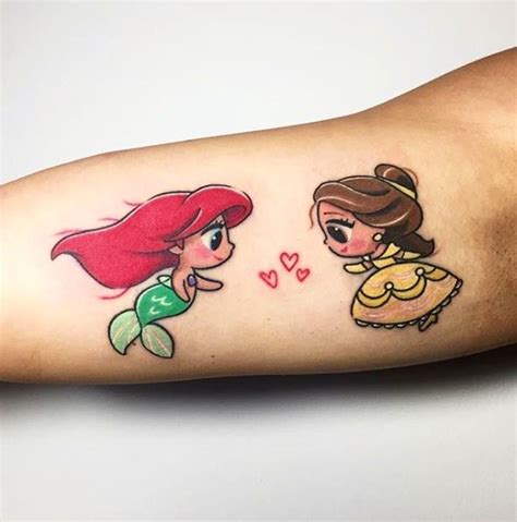 disney matching tattoos|disney princess tattoos for women.